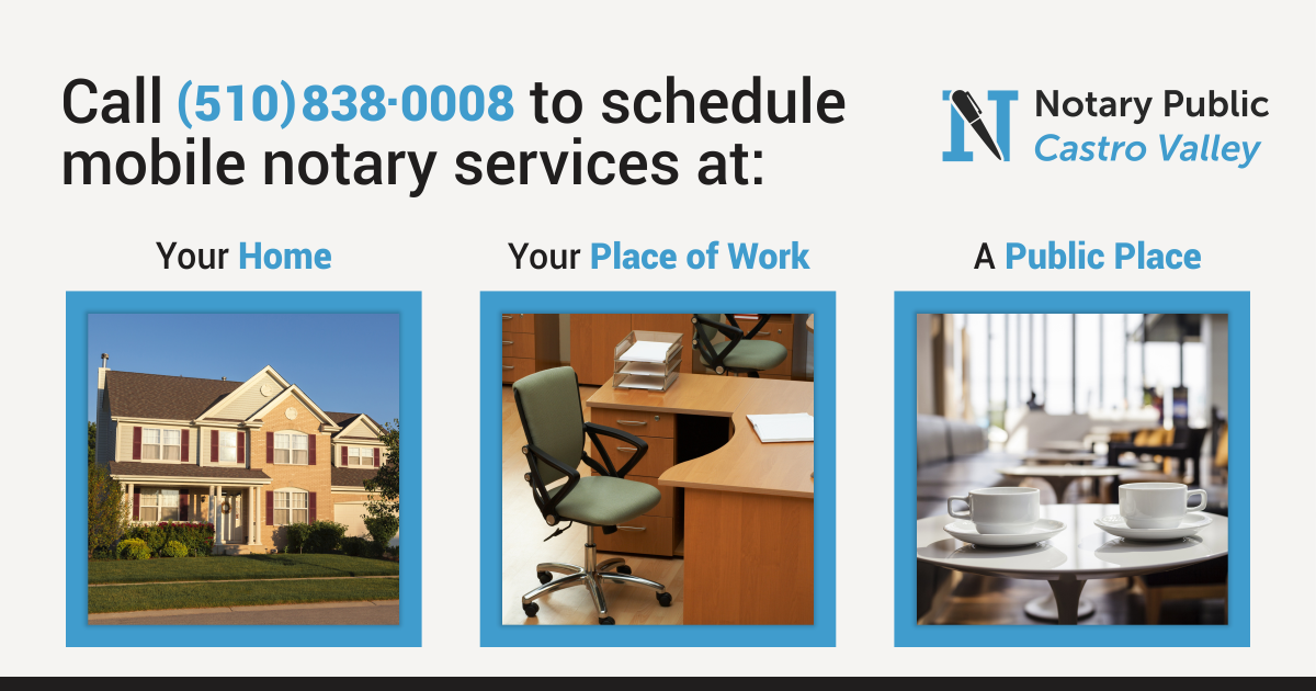 Mobile Notary Apostille Notary Public Castro ValleyNotary Public